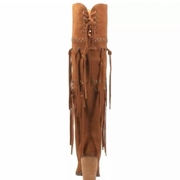 DINGO WITCHY FRINGE BOOTS SIZE 8.5 - Picture 2 of 4
